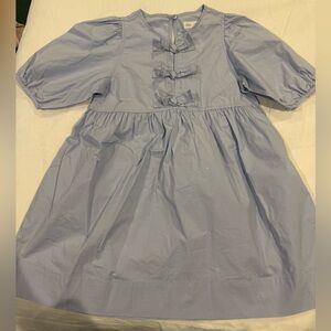 Zara Light Blue Kids Dress with Bows
